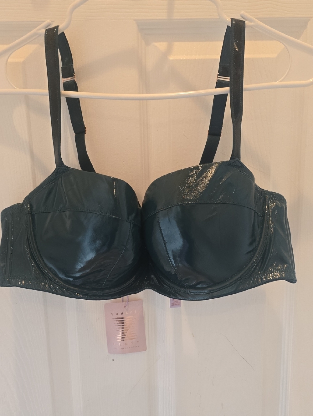 Savage X Fenty Shiny Teal Underwire Balconette Bra